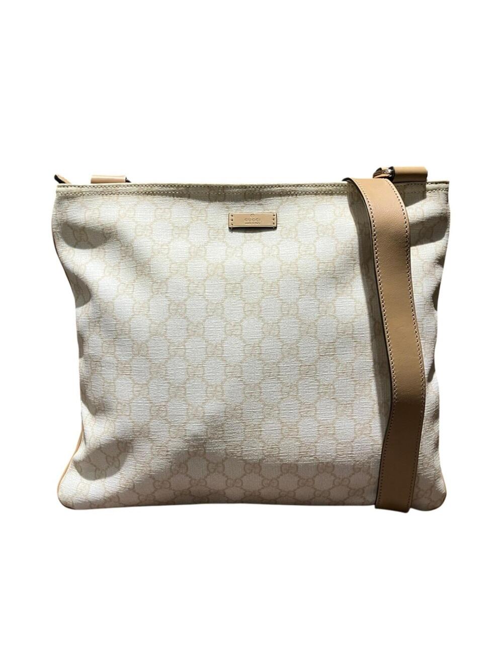 Gucci Zip Top Messenger Bag Gg Coated #325067G37B